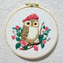 Sbewco Embroidery kit,Embroidery Starter Kits for Adults Beginners with Stamped Pattern,Embroidery Floss + Needles + Hoop, OWL 3 Pack......