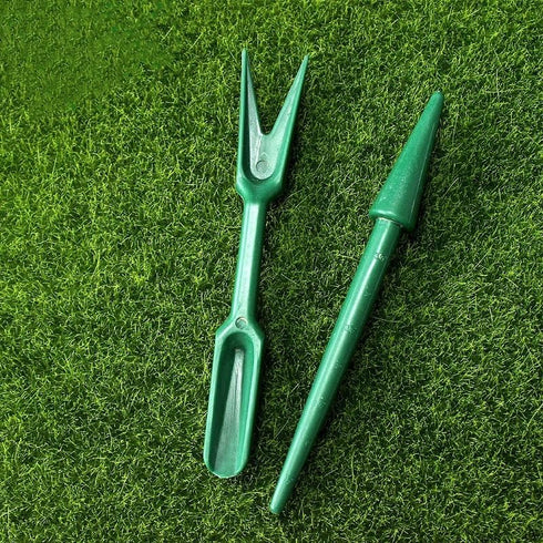 Green Mini Garden Hand Succulent Transplanting Tools,Widger Plastic Seedlings Dibber Sowing Digging Mini Garden Hand Tools for Home Garden,Pack of...