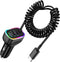 iPhone USB C 140W Super Fast Car Charger, Arparnar 4 Port PD&QC3.0 USB C Car Charger Compact Fast Car Charger with 5ft 60W Type C Coiled Cable for...