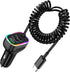 iPhone USB C 140W Super Fast Car Charger, Arparnar 4 Port PD&QC3.0 USB C Car Charger Compact Fast Car Charger with 5ft 60W Type C Coiled Cable for...