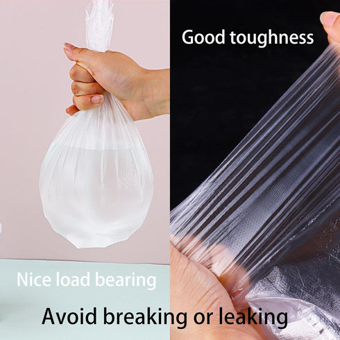 0.5 Gallon 240Pcs Mini Trash Bags Extra Small Clear Garbage Bags Strong Tiny Bathroom Trash Can Liners Disposable Car Plastic Bags for Mini Counte...