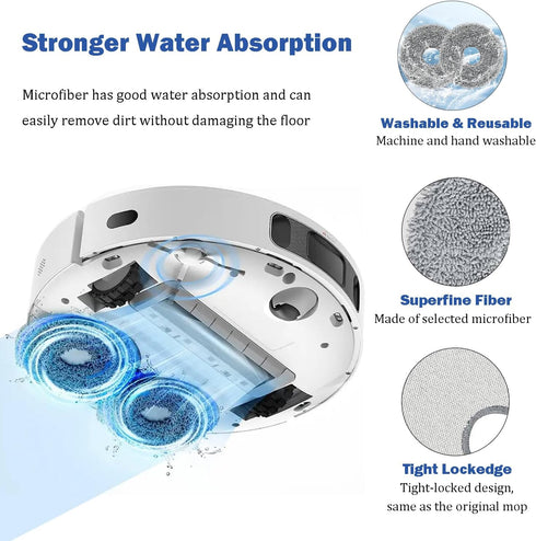 Accessories Compatible with Dreametech L20 Ultra, L30 Ultra Robot Vacuum Cleaner, 20 Pack Replacement Parts, 1 Roller Brush, 4 Filters, 4 Side Bru...