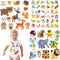 Baby Iron on Patches Sticker Heat Transfer Applique Decals Butterfly Fox Lion Dinosaur Fish Cute Animal Decals for Kids Clothes Jeans Shirts Scarf...