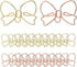 20pcs Paper Clip with Bow Office Paperclips Delicate Paper Clips Decorative Paper Clips Metal Paper Clips Lovely Paper Clips Cross Paper Clips Bow...