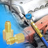 Boltigen R134a Refrigerant Tank Adapters, R12 R22 to R134a Adapter Connector, 1/2 to 1/4 Flare R134a Vacuum Pump Adapter Fittings with Valve Core ...