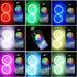 YM E-Bright 1 Set 70MM RGB Angel Eyes LED Halo Rings for Car Lamp Daytime Running Light COB Chips Multil-Color Circle Ring Mobile App Control with...