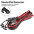 14AWG SAE to SAE Extension Cable Quick Disconnect Wire Harness SAE Connector Adapter Cable SAE Extension Cord for Solar Panel, Battery, Motorcycle...