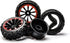JIUWU 4-Pack Off-Road Wheels 12mm Hex Rc Wheels and Tires - High-Performance Upgrade for 1/10 Rc Tires Cars - Durable Plastic and Rubber Construct...