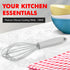 Chef Craft Premium Silicone Wire Cooking Whisk, 10.5 inch, Gray...