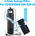 COOSPIDER JUP-01 Aquarium Filter Replacement Filters Sponge SUN JUP01...