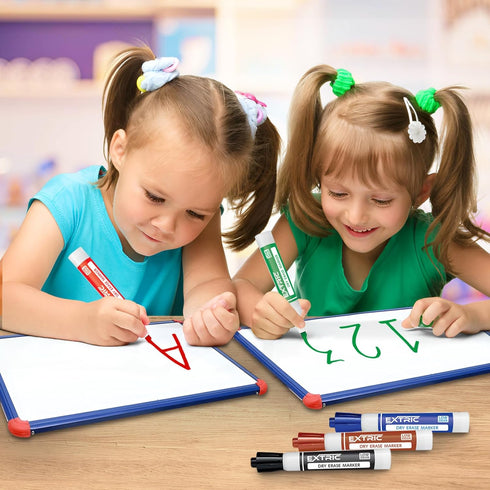 Dry Erase Markers, Whiteboard Markers Chisel Tip, Bundle of Dry Erase Markers with Eraser, 6 White Board Markers Dry Erase and Whiteboard Eraser, ...