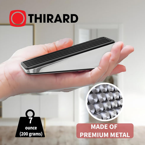 Thirard Door Stopper - Durable Alloy Construction, Secure Rubber Sole, Elegant Nickel Finish - Versatile, Easy Installation, and Noise-Reducing fo...