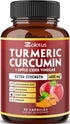 7 in 1 Turmeric Curcumin + Apple Cider Vinegar Capsules, Equivalent to 4080mg, 3 Month Supply with Ashwagandha, Ginger, Garlic Bulb, 95% Standardi...