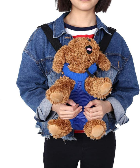 Pet Carrier Backpack, 8 Types Fashionable Pet Dog Five Holes Backpack Front Chest Tote Carrier Net Bag(Dark Blue S) Slings...