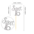 Ercadio Silver Sweet 16 Cupcake Toppers Glitter Age Sixteen Cupcake Picks 16th Birthday Party Cake Decorations Supplies 24 PCS...