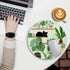 Cat Mouse Pad, Cute Small Mouse Pads for Desk, Round Travel Mousepad for Wireless Mouse Gaming Work Laptop, Plant Leave Mini Computer Mouse Mat, H...