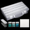 SGHUO 1 Pack 64 Grids Diamond Painting Tool Box Container Craft Storage with Adjustable Dividers for Beads, Art DIY, Crafts, Jewelry, Plastic Orga...