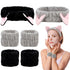 6 Pcs Spa Headband Face Wash Headband and Wristband Set, Cute Make Up Cat Ears Headband Plush Animal Makeup Skincare Headbands with Face Washing W...