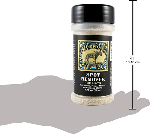 Bickmore Spot Remover for Hats- Cleans and Removes Stains, Grease, Finger Marks and Rings from Felt Cowboy Hats...