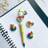 Autism Themed Silicone Focal Beads Rubber Beads Kit Bulk for Beadable Pens Keychain Making DIY Keychain Supplies Focal Pen Beads with 3pcs Pendant...