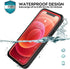 Designed for iPhone 12 Pro case, Waterproof Case with Built-in Screen Protector Clear Full Body Rugged Shockproof Dustproof Heavy Duty IP68 Waterp...