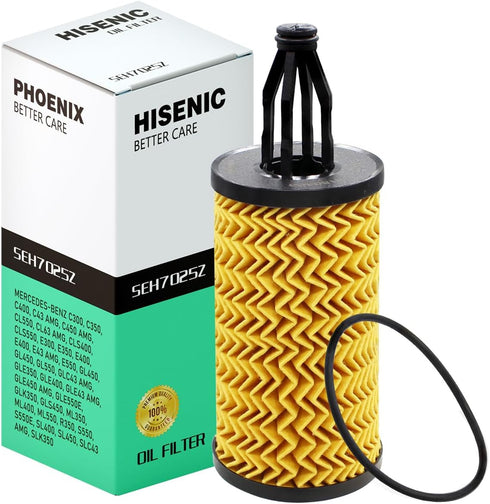 Oil Filter Fits Mercedes Benz ML350 E350 C300 C400 S550 GLK350 Replace Mann Filter HU7025z | Part No. 2761800009 2761840025...
