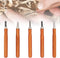 5 Pcs Wood Carving Knife Set, Wood Turning Tools HSS Blades and Quality Wood Handle, Hand Carving Tool Set Wood Lathe Chisel Set for DIY Sculpture...