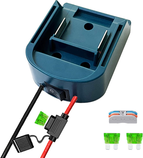 Power Wheel Adapter for Makita 18V Battery Adapter with Fuse & Wire Terminals, 18V Battery Adapter, Work for Makita BL1830 BL1840 BL1850 BL1860 Li...