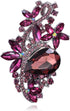 4pcs Purple Crystal Rhinestone Brooches For Wedding Bouquet Decoration...