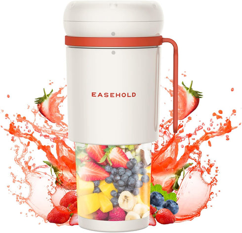EASEHOLD Portable Blender, Personal Blender for Shakes, Mini Blender USB Magnetic Rechargeable, Travel Juicer Cup with Ultra Sharp 4 Blades, BPA-F...