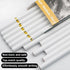 White Charcoal Pencils, Pack of 12 Charcoal Drawing Pencils, Charcoal Pencils for Artists, Art Supplies for Drawing and Highlighting, Charcoal Pen...