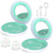 2PCS Retainer Case with Mirror and Adjustable Vent Holes, Cute Slim Aligner Case Compatible with Invisalign, Night Mouth Guard Case, With Retainer...
