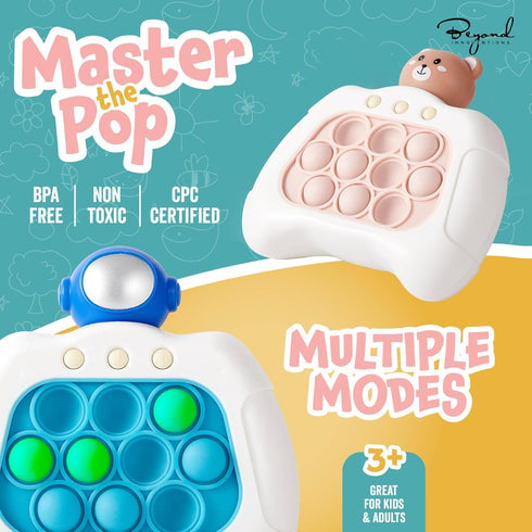 Fast Push Game | Pop It Game Light Up Fidget Toy | The Fidget Game | Quick Push Bubble Game for Educational and Memory Growth | Speed Push Pop Gam...