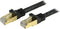 StarTech.com 1ft CAT6a Ethernet Cable - 10 Gigabit Shielded Snagless RJ45 100W PoE Patch Cord - 10GbE STP Network Cable w/Strain Relief - Black Fl...
