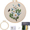 Embroidery Kit for Beginners?Plants Flowers Pre-Stamped Pattern Kits for Adults with Hoop, Easy to Follow Needlework (Butterfly Flower)......