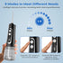 Advanced Water Flosser for Teeth, Gums, Braces and Dental Care, Large Water Tank 350ml, 9 Modes, Digital Screen, Waterproof, Rechargeable, Portabl...
