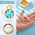 80 Pieces Crystal Birthstone Charms with 200 Jump Ring Handmade DIY Beads Pendant Mixed Color Birthstones for Jewelry Making Round Charms for Brac...