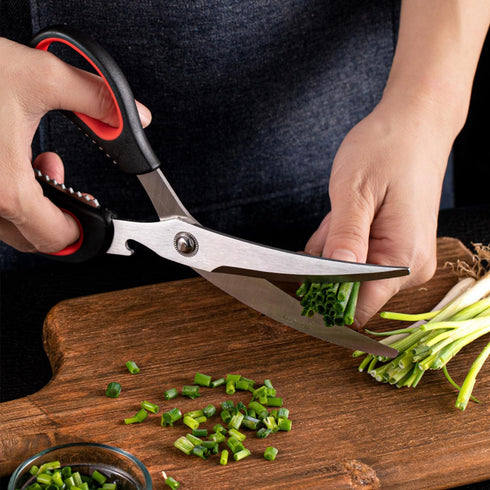 Kitchen Scissor Heavy Duty Poultry Shear All Purpose BBQ Meat Steak Food Cooking Cutting Stainless Steel Ultra Sharp with Toothing Blade...