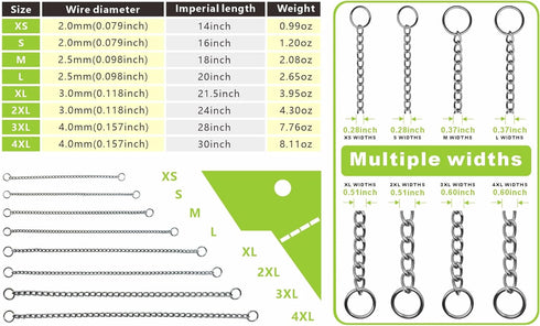 Matte Black Dog Choke Collar Slip P Chain,Heavy Chain Dog Metal Training Choke Collars, Adjustable Weather Proof Alloy Steel Necklace for Small Me...
