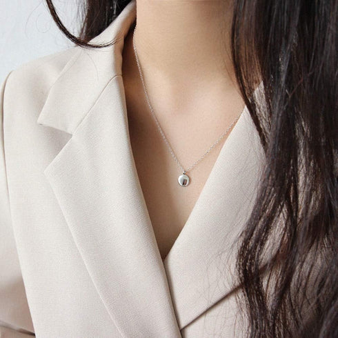 Round Gold Coin Pendant Necklace for Women Girls 925 Sterling Silver 18K Gold Plated Simple Small Full Moon Minimalist Geometric Disk Circle Chain...