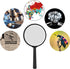 Elcoho 12 Pack Handheld Magnifier Plastic Magnifying Glass for Reading Jewelry Home Office Desk Accessories with Storage Bag...