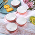 URATOT 100 Pieces Foil Metallic Cupcake Liners Muffin Wrappers Foil Baking Cups Muffin Paper Cases, Rose Gold...