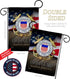 US Coast Guard Semper Paratus Garden Flag - Armed Forces USCG United State American Military Veteran Retire Official - House Decoration Banner Sma...