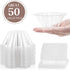 TOFLEN 8 oz Dessert Cups with Spoons, 50 Pack Clear Plastic Small Party Serving Bowls for Sundae, Parfait, Fruit, Strawberry Shortcake, Disposable...