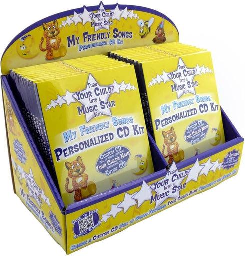 My Friendly Songs Personalized Music CD Kit for Kids – Custom Name Songs – Create a Gift CD – 7 Albums to Choose From – Birthday, Holiday & Baby S...