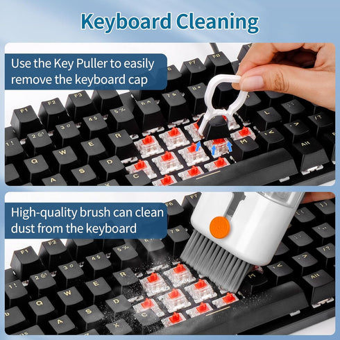 Keyboard Cleaner Laptop Cleaning Kit - 12 in 1 Computer Tech Cleaning Brush, Electronic Screen Cleaner with Multi-Function Cleaning Pen for MacBoo...