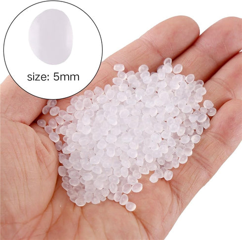 CCINEE Translucent Fishbowl Beads Slushie Rice Beads for Crunchy Slime, DIY Craft Supplies, Vase Filling,Christmas, New Year, Wedding and Table De...