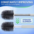BOOMJOY Toilet Brush and Holder Set, Silicone Toilet Bowl Cleaner Brush, Toilet Scrubber Brush with Tweezers for Bathroom Cleaning, RV Accessories...