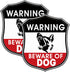 Zonon 2 Pcs Beware of Dog Sign for Fence 10 x 8.5 Inch Reflective Dog Warning Signs Aluminum Warning Sign for Indoor Outdoor Home Business Yard Dr...