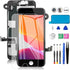 for iPhone 8 Screen Replacement Black Full Assembly 4.7" 3D Touch LCD Display Screen Digitizer for A1863, A1905, A1906 with Front Camera+Earpiece+...